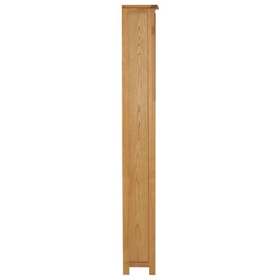 vidaXL Bookcase 52x22.5x170 cm Solid Oak Wood