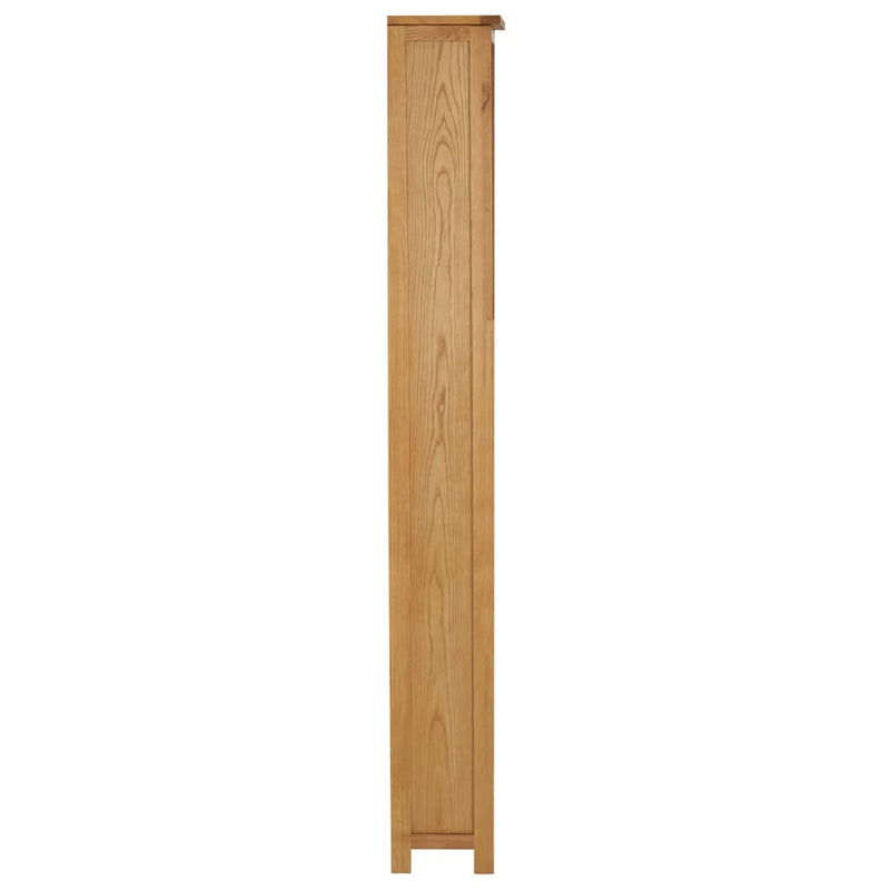 vidaXL Bookcase 52x22.5x170 cm Solid Oak Wood