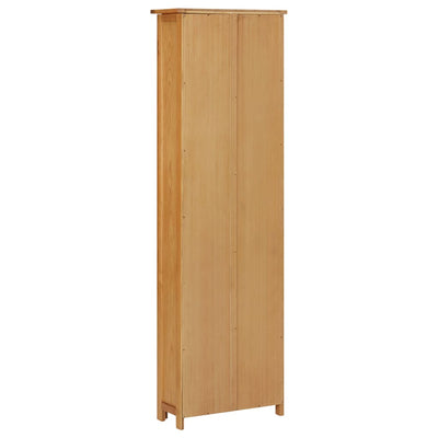 vidaXL Bookcase 52x22.5x170 cm Solid Oak Wood