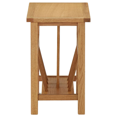 vidaXL Magazine Table 45x35x55 cm Solid Oak Wood