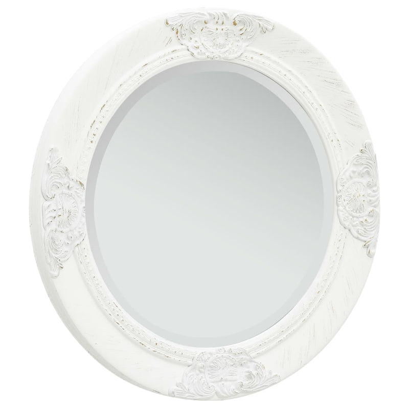 vidaXL Wall Mirror Baroque Style 50 cm Black