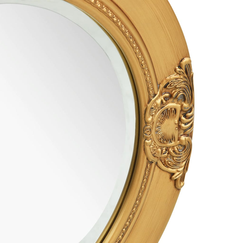 vidaXL Wall Mirror Baroque Style 50 cm Black