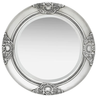 vidaXL Wall Mirror Baroque Style 50 cm Black