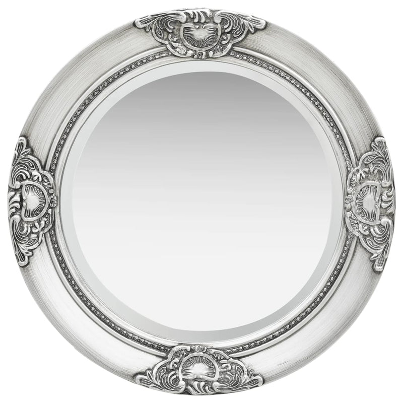vidaXL Wall Mirror Baroque Style 50 cm Black