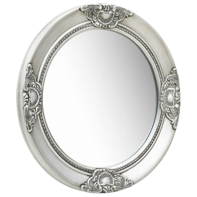 vidaXL Wall Mirror Baroque Style 50 cm Black