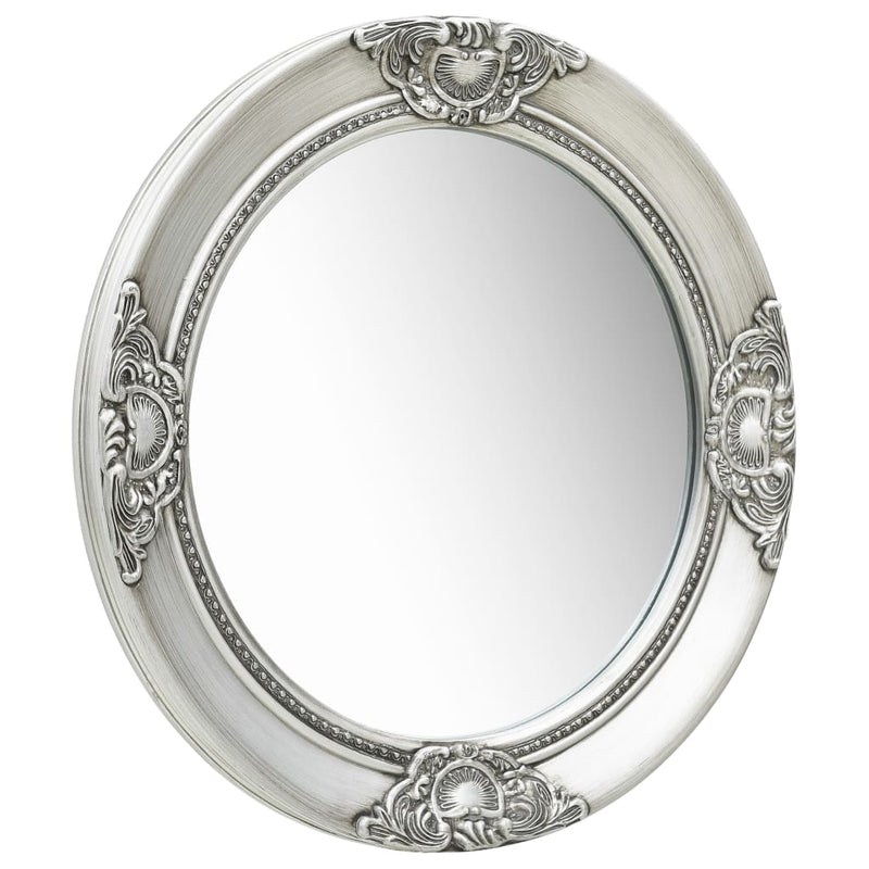 vidaXL Wall Mirror Baroque Style 50 cm Black
