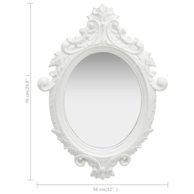 vidaXL Wall Mirror Castle Style 56x76 cm Black