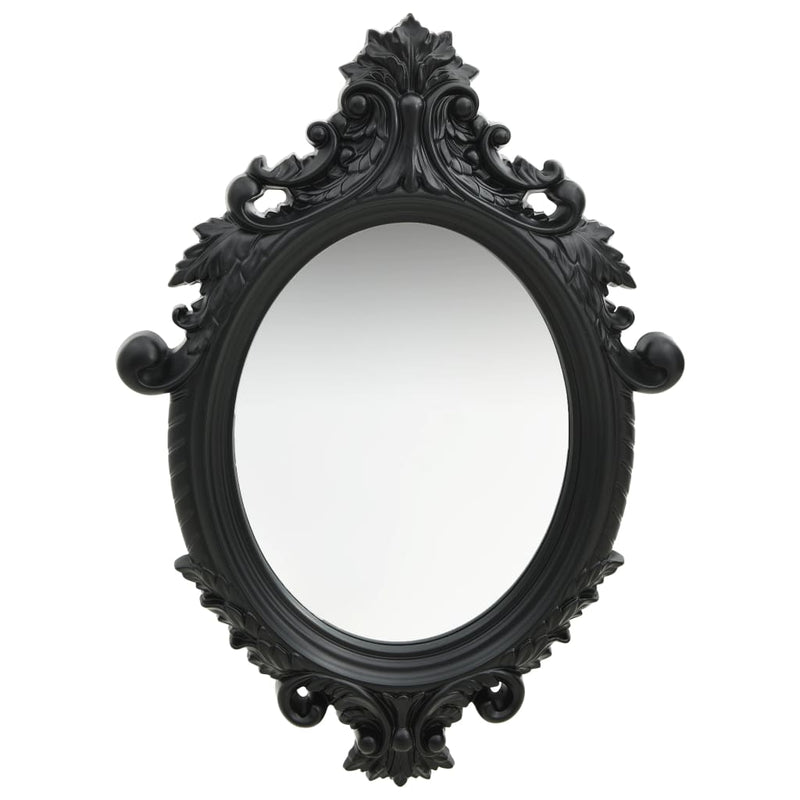 vidaXL Wall Mirror Castle Style 56x76 cm Black