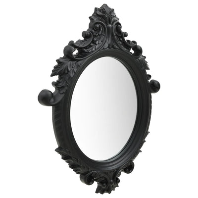 vidaXL Wall Mirror Castle Style 56x76 cm Black