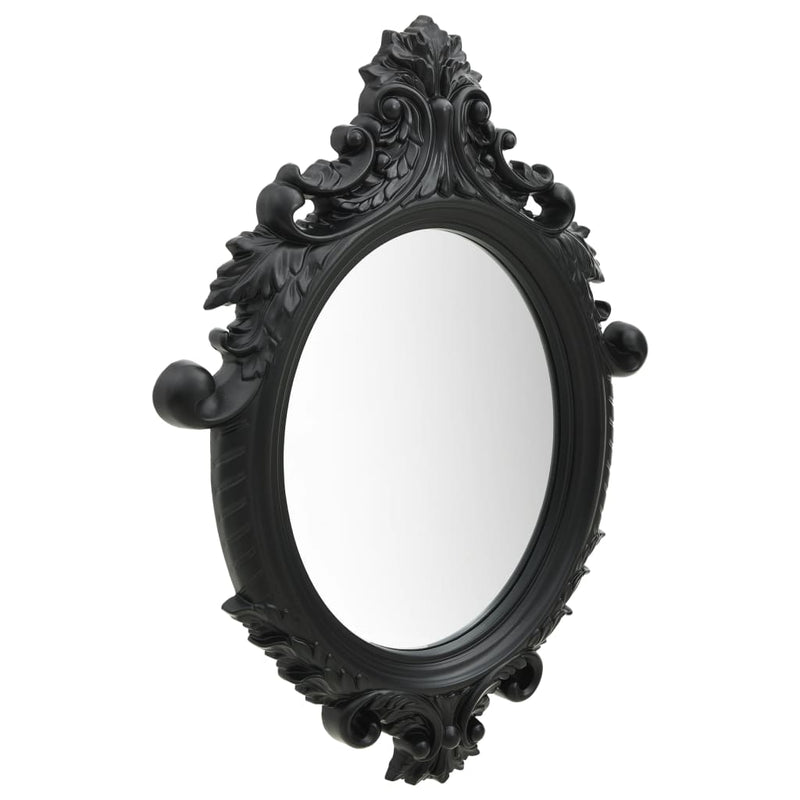 vidaXL Wall Mirror Castle Style 56x76 cm Black