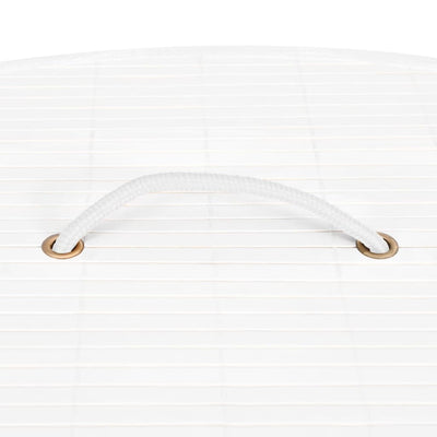 vidaXL Bamboo Corner Laundry Basket Black 60 L