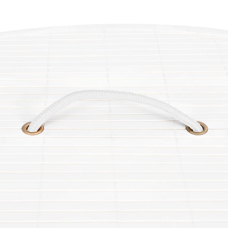 vidaXL Bamboo Corner Laundry Basket Black 60 L