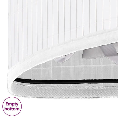 vidaXL Bamboo Corner Laundry Basket Black 60 L