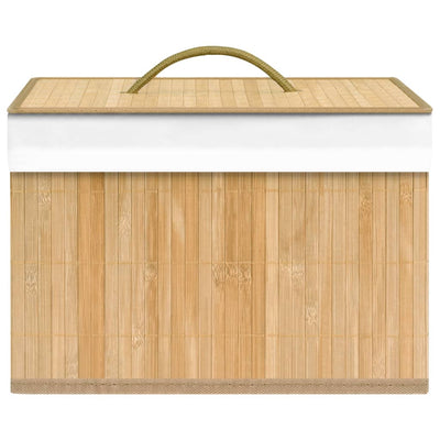 vidaXL Bamboo Storage Boxes 4 pcs