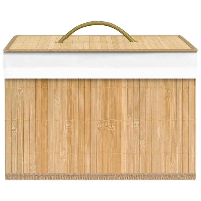 vidaXL Bamboo Storage Boxes 4 pcs