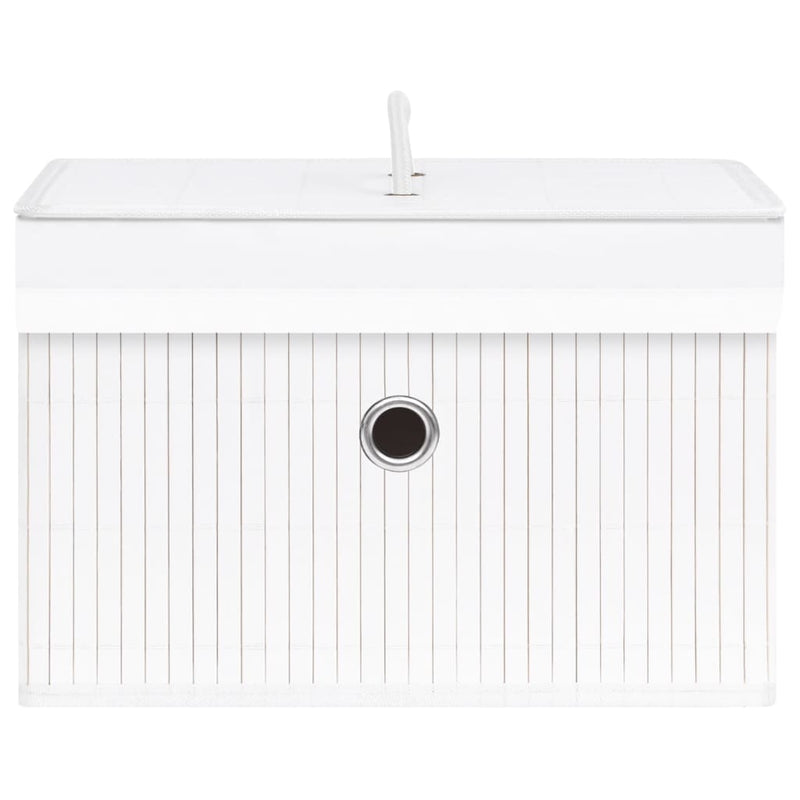 vidaXL Bamboo Storage Boxes 4 pcs