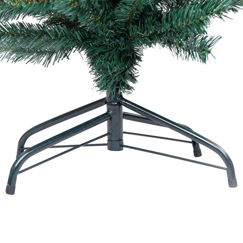 vidaXL Slim Artificial Christmas Tree with Stand Green 180 cm PVC