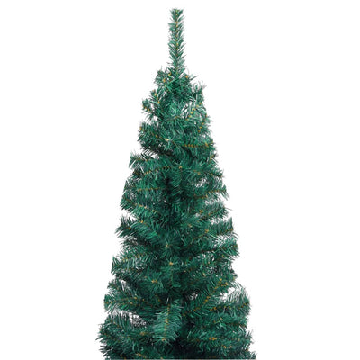 vidaXL Slim Artificial Christmas Tree with Stand Green 180 cm PVC