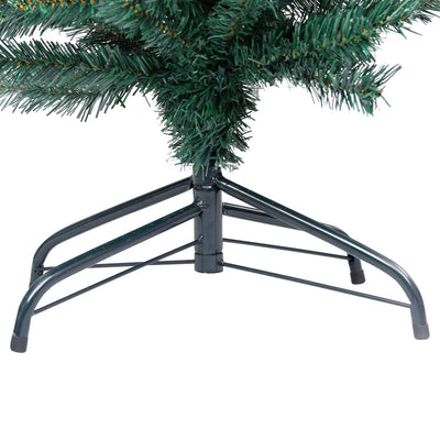vidaXL Slim Artificial Christmas Tree with Stand Green 180 cm PVC