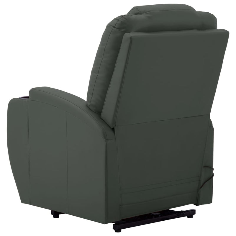 vidaXL Stand-up Massage Recliner Anthracite Faux Leather (AU only)