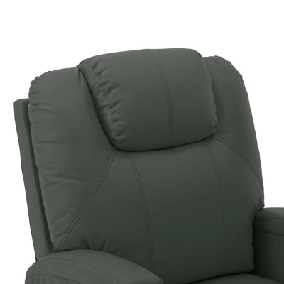 vidaXL Stand-up Massage Recliner Anthracite Faux Leather (AU only)