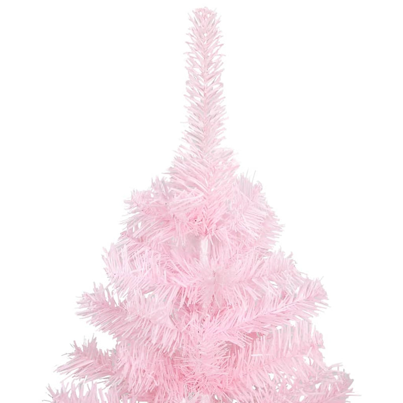 vidaXL Artificial Christmas Tree with Stand Pink 150 cm PVC