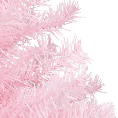 vidaXL Artificial Christmas Tree with Stand Pink 150 cm PVC