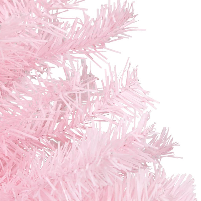 vidaXL Artificial Christmas Tree with Stand Pink 150 cm PVC
