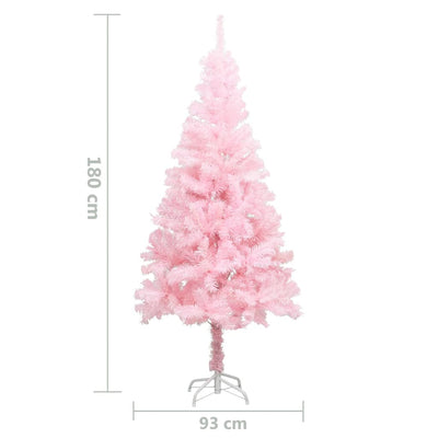 vidaXL Artificial Christmas Tree with Stand Pink 150 cm PVC