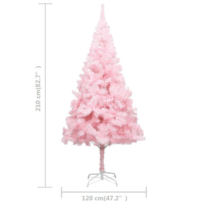 vidaXL Artificial Christmas Tree with Stand Pink 150 cm PVC