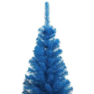 vidaXL Artificial Christmas Tree with Stand Blue 210 cm PVC