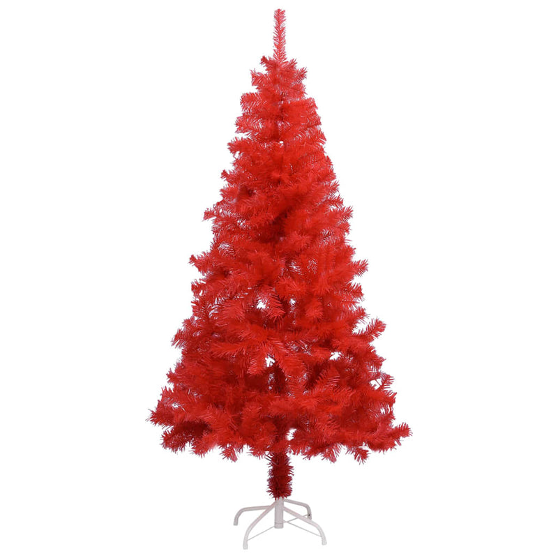 vidaXL Artificial Christmas Tree with Stand Red 150 cm PVC