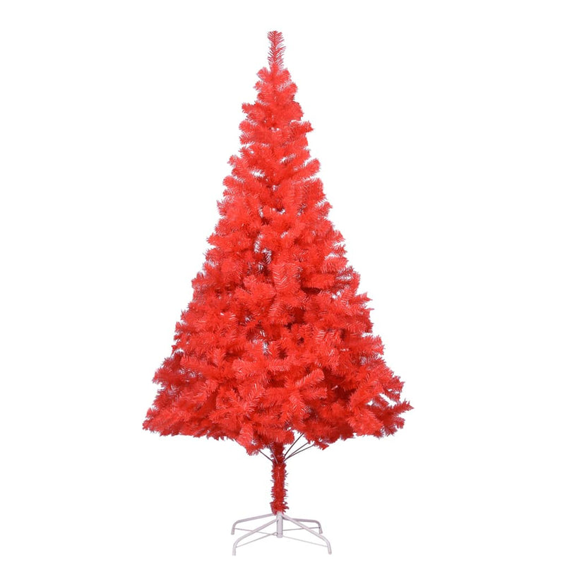 vidaXL Artificial Christmas Tree with Stand Red 150 cm PVC