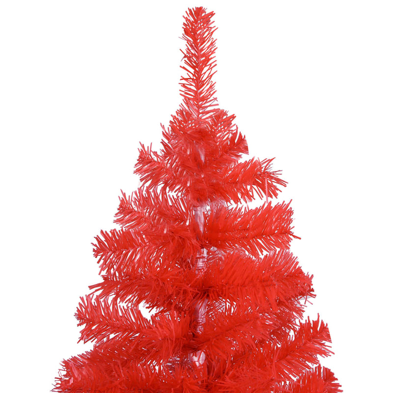 vidaXL Artificial Christmas Tree with Stand Red 150 cm PVC