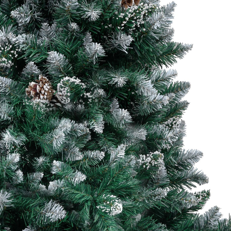 vidaXL Artificial Christmas Tree with Pine Cones and White Snow 240 cm