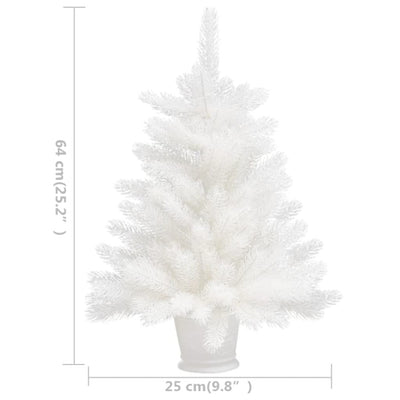 vidaXL Artificial Christmas Tree Lifelike Needles White 90 cm
