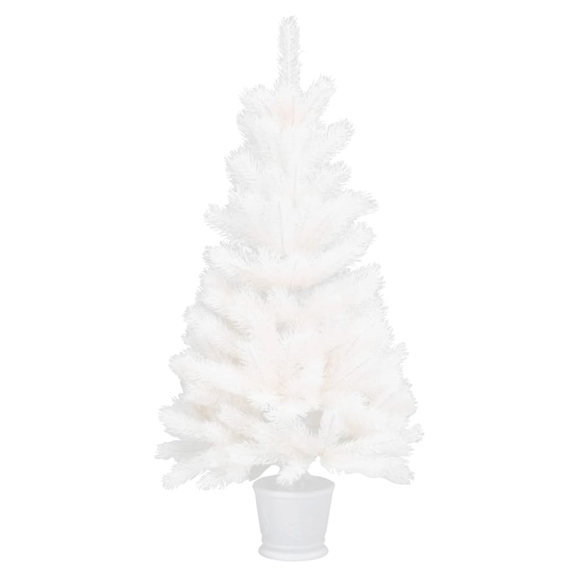 vidaXL Artificial Christmas Tree Lifelike Needles White 90 cm