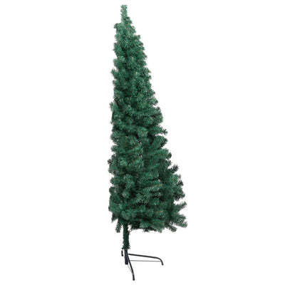 vidaXL Artificial Half Christmas Tree with Stand Green 150 cm PVC