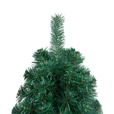vidaXL Artificial Half Christmas Tree with Stand Green 150 cm PVC