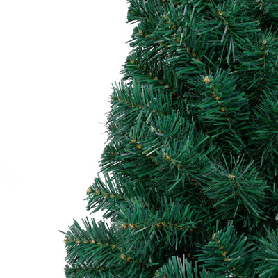 vidaXL Artificial Half Christmas Tree with Stand Green 150 cm PVC