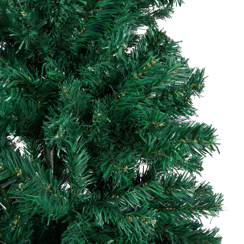 vidaXL Artificial Christmas Tree with Thick Branches Green 180 cm PVC