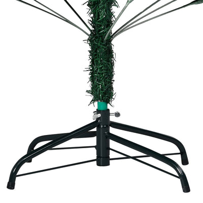 vidaXL Artificial Christmas Tree with Thick Branches Green 180 cm PVC
