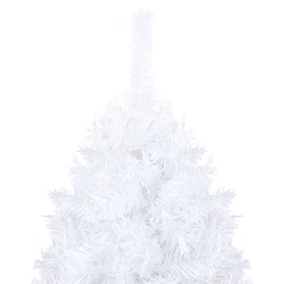 vidaXL Artificial Christmas Tree with Thick Branches White 240 cm PVC
