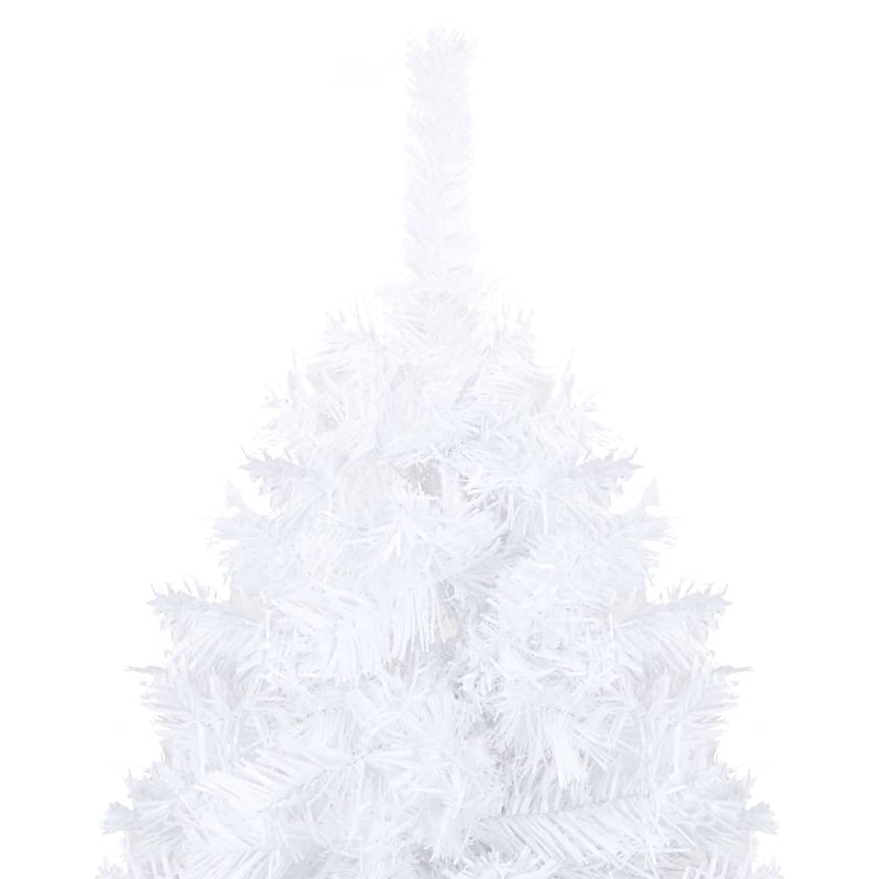 vidaXL Artificial Christmas Tree with Thick Branches White 240 cm PVC