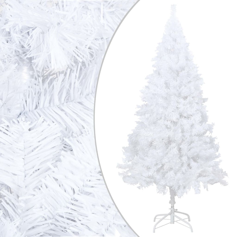vidaXL Artificial Christmas Tree with Thick Branches White 240 cm PVC