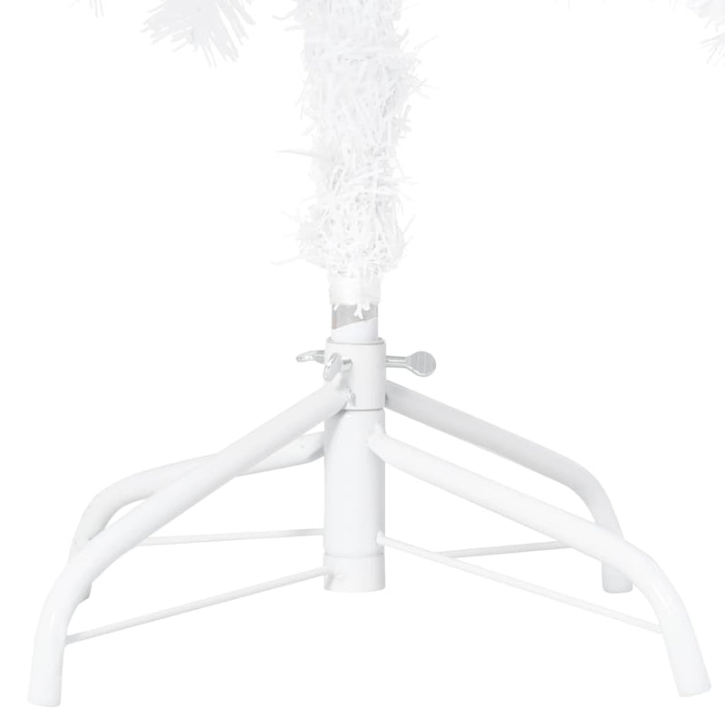 vidaXL Artificial Christmas Tree with Thick Branches White 240 cm PVC