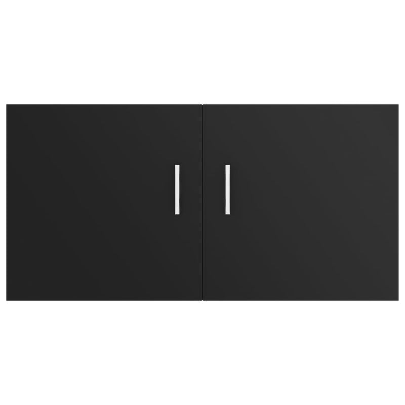 vidaXL Wall Mounted Cabinet Black 80x39x40 cm Engineered Wood