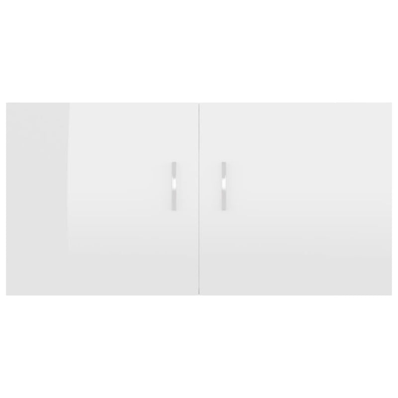 vidaXL Wall Mounted Cabinet Black 80x39x40 cm Engineered Wood