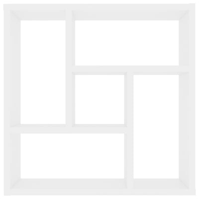 vidaXL Wall Shelf White 45.1x16x45.1 cm Engineered Wood