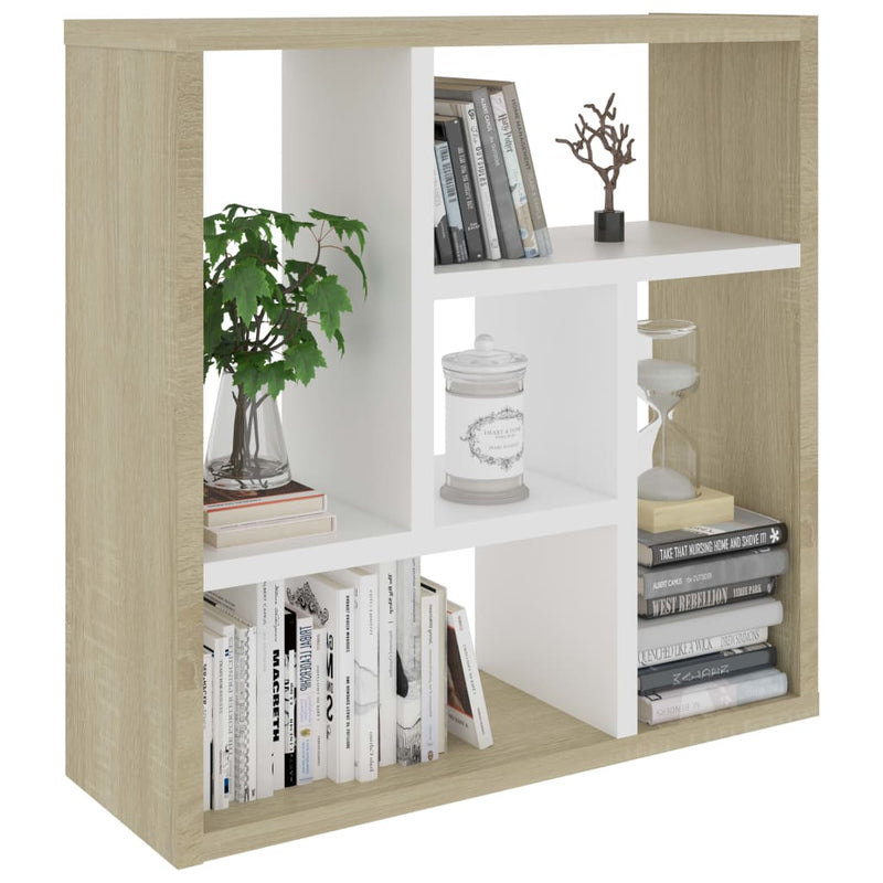 vidaXL Wall Shelf Sonoma Oak 45.1x16x45.1 cm Engineered Wood